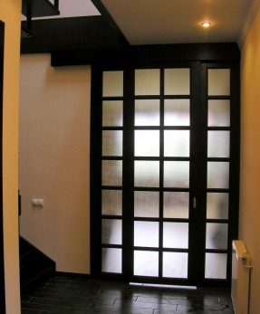 Двери авторские раздвижные в японском стиле