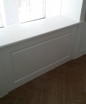 Мебель в  белом цвете в кабинет